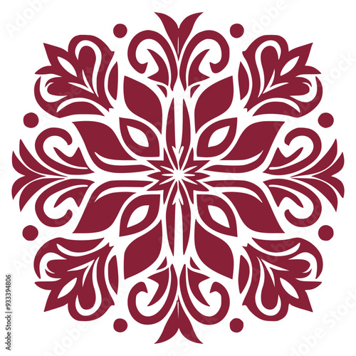 Abstract Floral Pattern for Fabric and Textiles