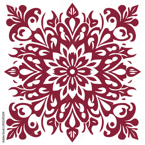 Abstract Floral Pattern for Fabric and Textiles