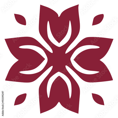 Abstract Floral Pattern for Fabric and Textiles