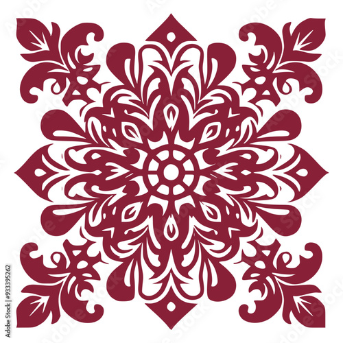 Abstract Floral Pattern for Fabric and Textiles