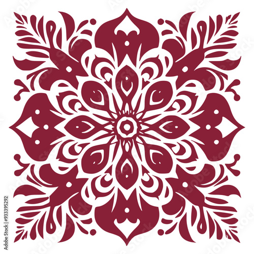 Abstract Floral Pattern for Fabric and Textiles