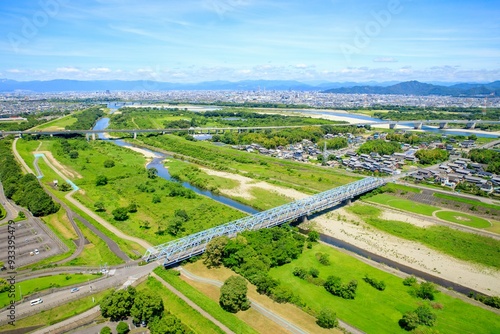 一宮市、ツインアーチ138からの眺め（岐阜市街方面）