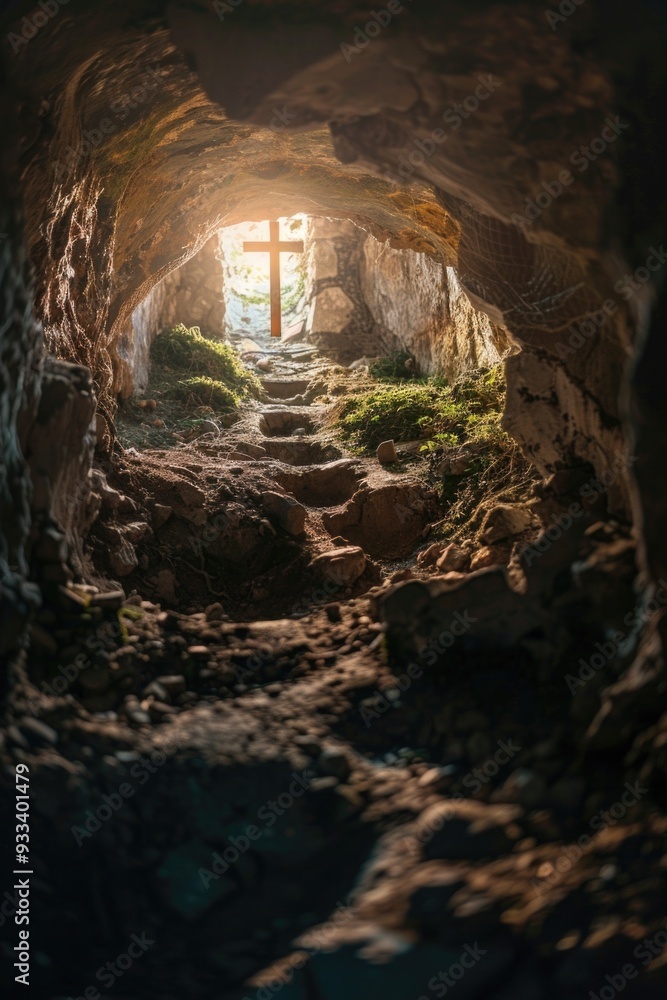 A bright light at the end of a dark tunnel, symbolizing hope and guidance A bright light at the end of a dark tunnel, symbolizing hope and guidance