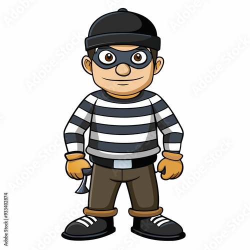 cartoon vector illustration of gangster