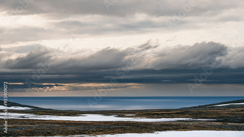 nordic landscape inside the North Cape area, Magerorya Island, Norway