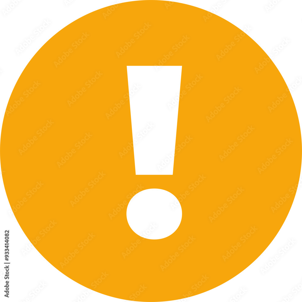 Orange circle with a white exclamation mark, symbolizing alert, warning, or attention. Orange circle with a white exclamation mark, symbolizing alert, warning, or attention.