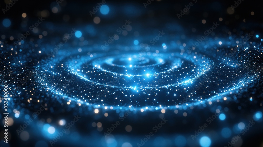 Abstract Blue Cosmic Swirl Abstract Blue Cosmic Swirl