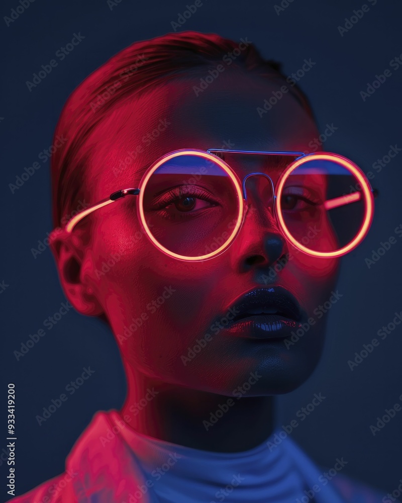 Stylish neon fashion highlighting bold, bright colors and futuristic styles. Stylish neon fashion highlighting bold, bright colors and futuristic styles.