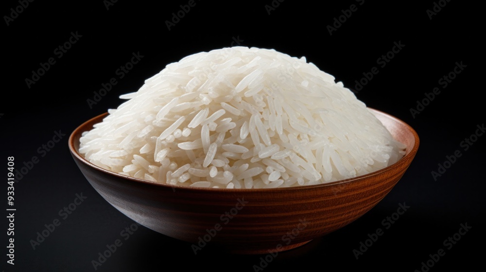 A photorealistic close-up of a perfectly cooked grain of white rice, showcasing its translucent texture and subtle imperfections. A photorealistic close-up of a perfectly cooked grain of white rice, showcasing its translucent texture and subtle imperfections.