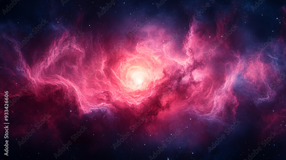 Naklejka premium Abstract digital spiral background with vibrant colors and intricate patterns, evoking a sense of motion, transformation, and creativity