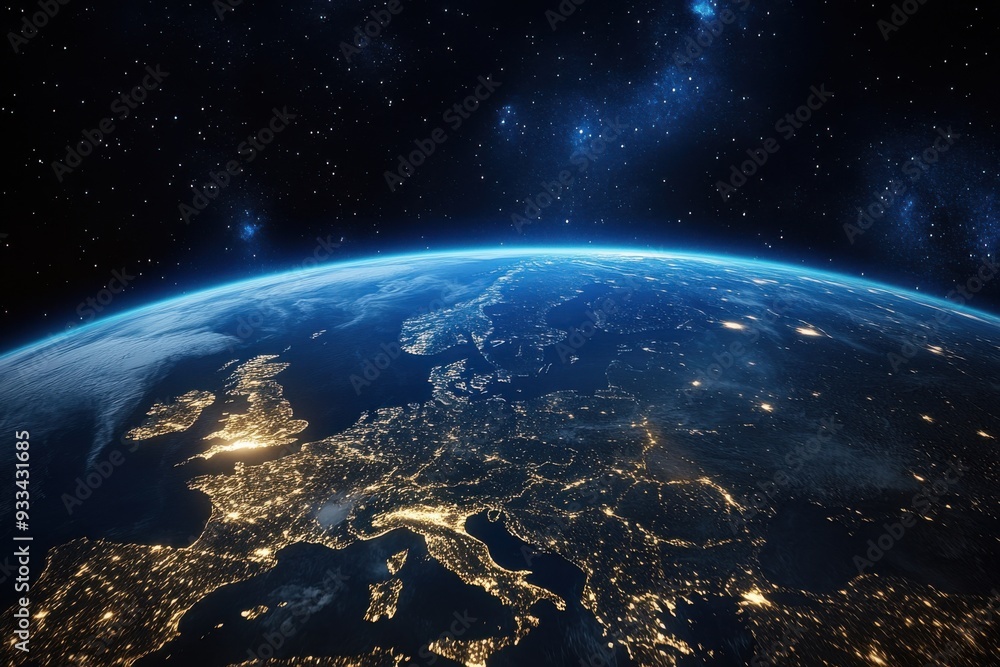 Earth from Space at Night Earth from Space at Night