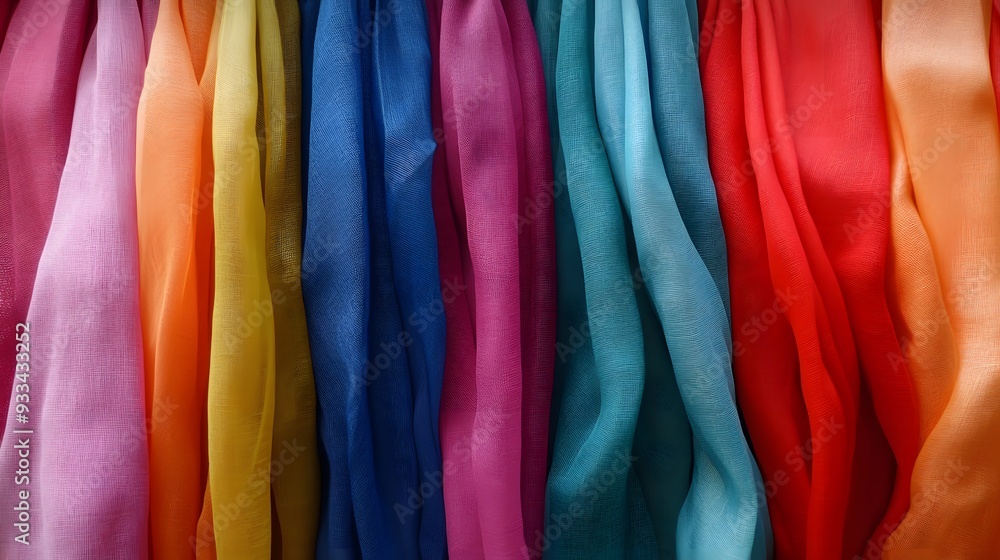 Vibrant fabric of clothes Vibrant fabric of clothes
