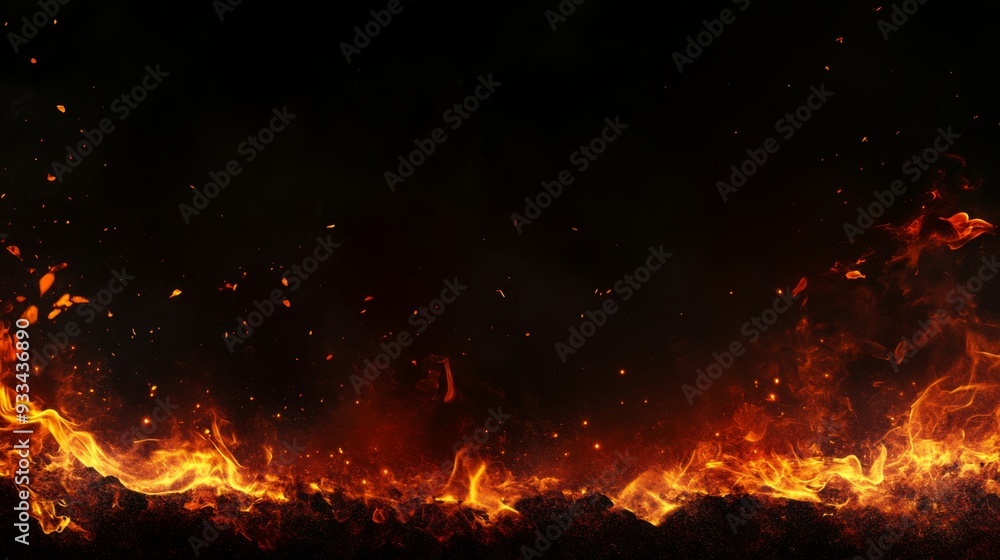 This image captures dynamic, intense flames against a dark background, creating a powerful visual contrast and evoking a sense of energy, passion, and raw elemental power. This image captures dynamic, intense flames against a dark background, creating a powerful visual contrast and evoking a sense of energy, passion, and raw elemental power.