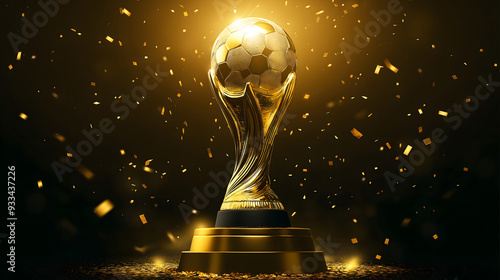 A Winners Trophy Cup, Championship, World Cup. Generative AI