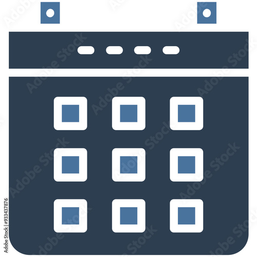 Calendar vector icon in isolated background 