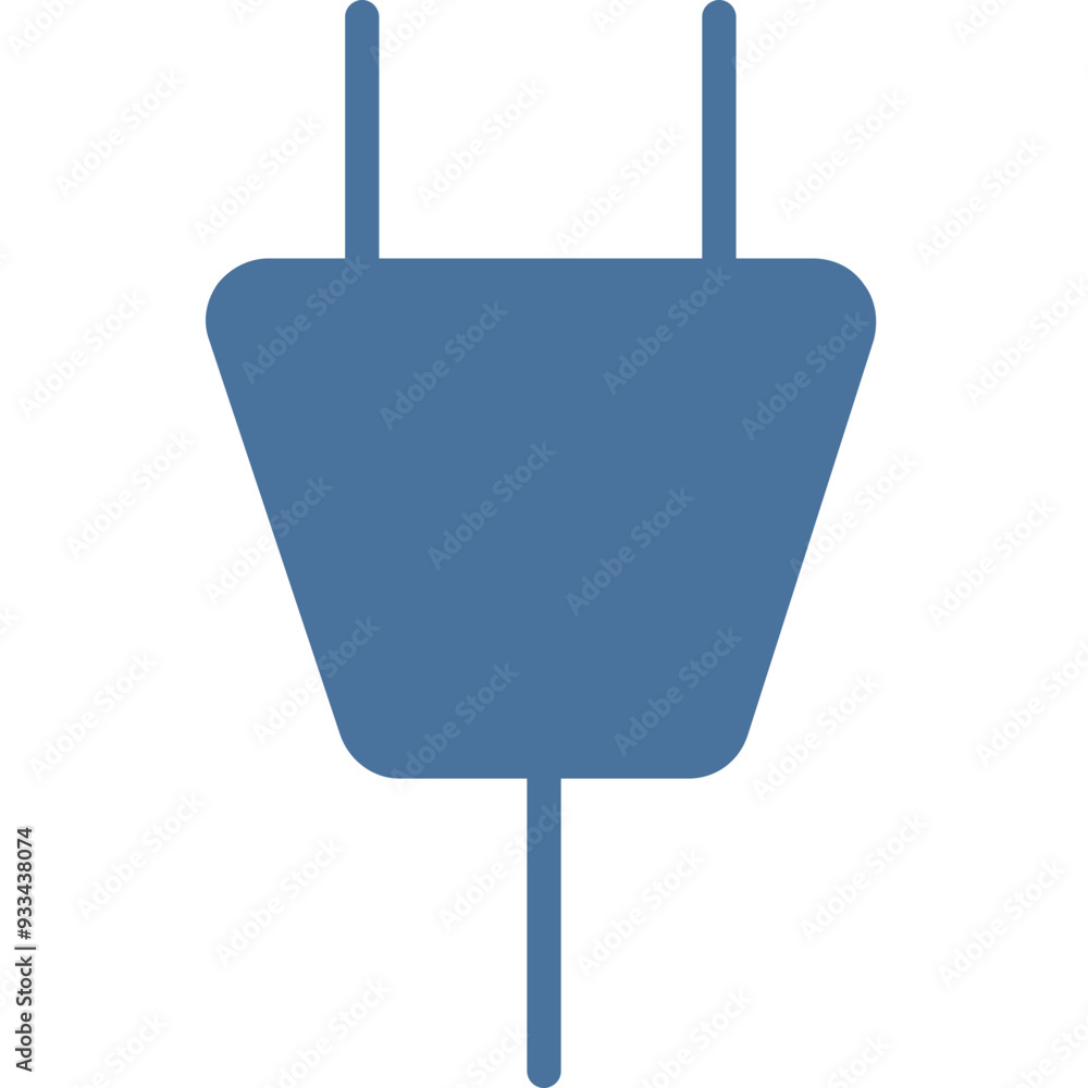 Obraz premium Plug vector icon in isolated background