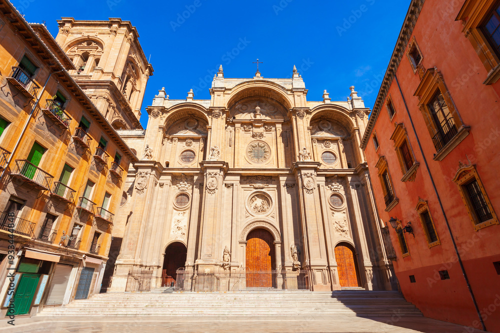 Granada Cathedral in Granada city centre, Spain