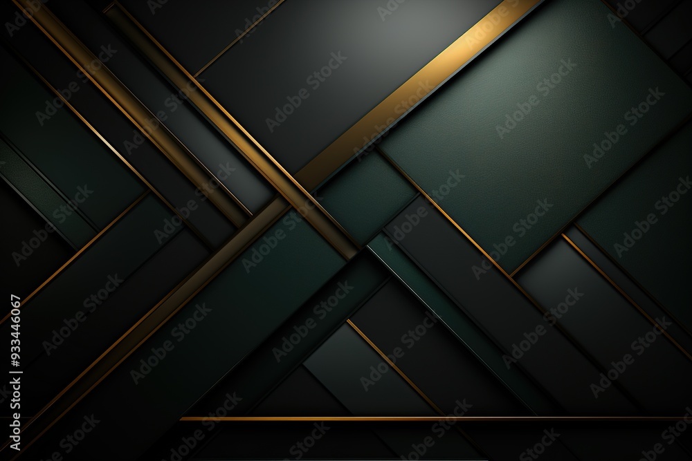 Abstract black and gold geometric background. Abstract black and gold geometric background.