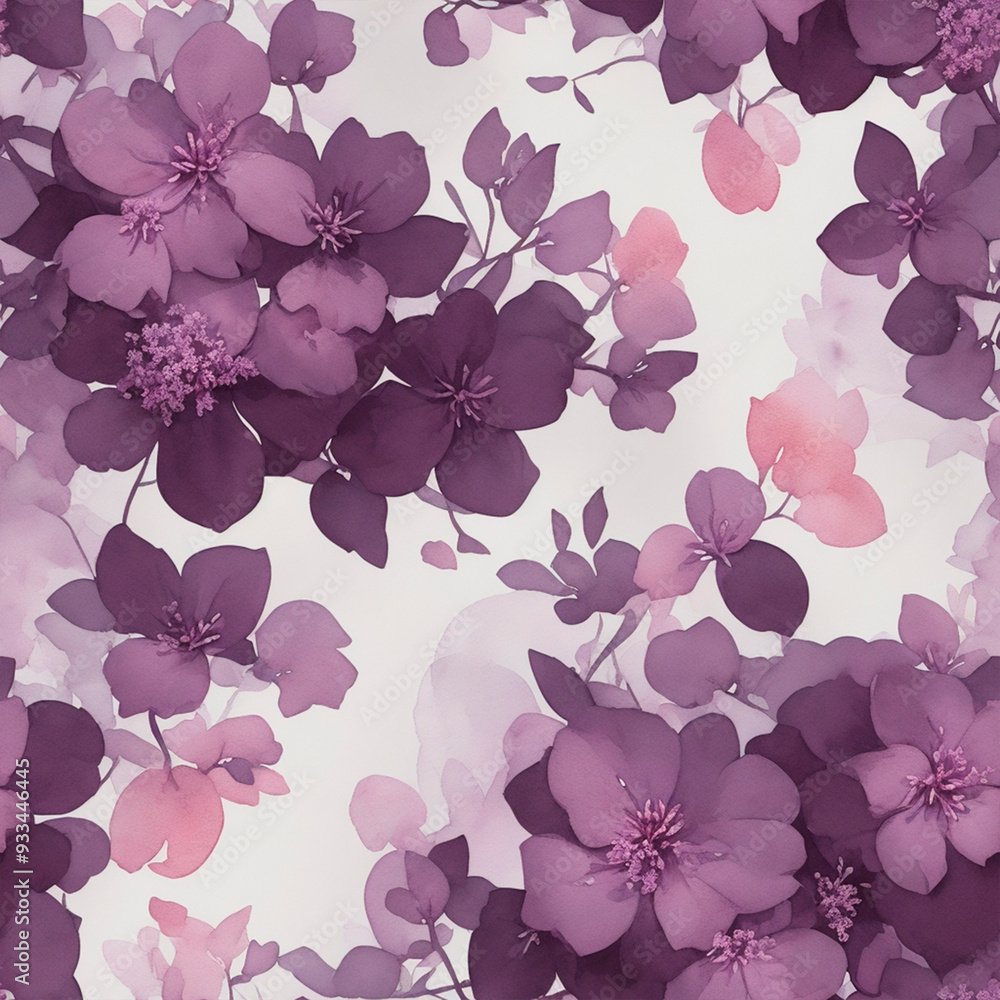 seamless pattern with pink flowers seamless pattern with pink flowers