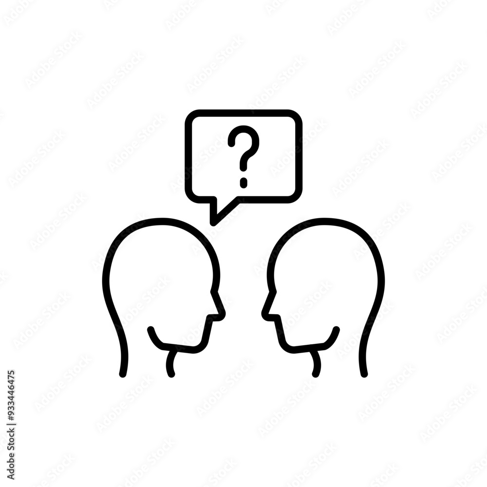 Job interview outline icons, minimalist vector illustration ,simple transparent graphic element .Isolated on white background Job interview outline icons, minimalist vector illustration ,simple transparent graphic element .Isolated on white background