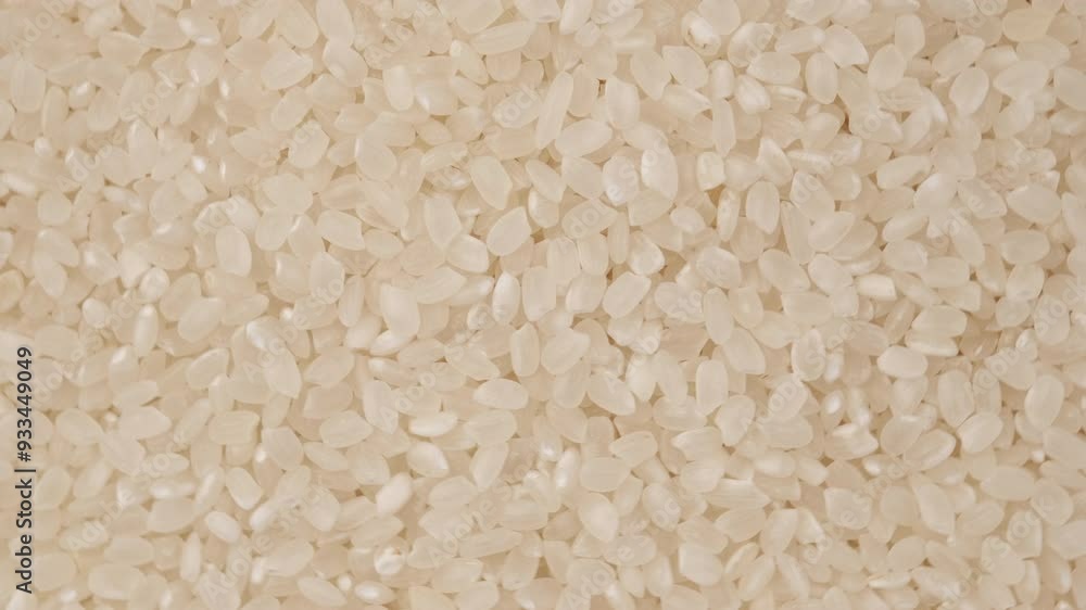 Top view of many rice grains rotating in circle. Asian Chinese Thai Japanese Indian traditional food Top view of many rice grains rotating in circle. Asian Chinese Thai Japanese Indian traditional food