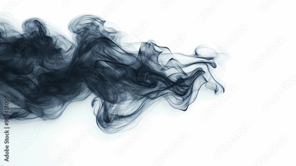 Nature Smoke, clouds, sky, atmosphere, abstract shapes, modern design, Generative AI illustration Nature Smoke, clouds, sky, atmosphere, abstract shapes, modern design, Generative AI illustration