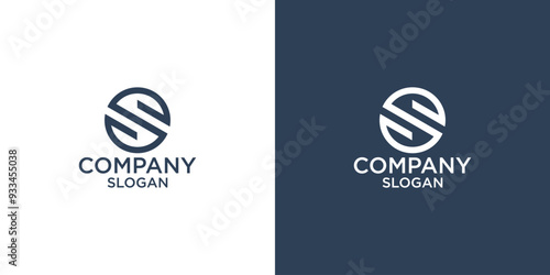 letter s abstract geometry logo vector design