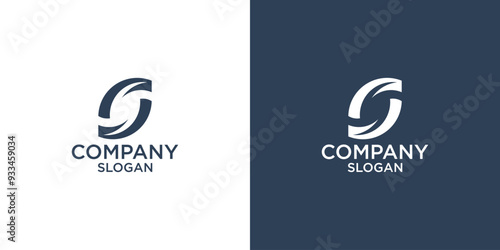 letter s abstract geometry logo vector design