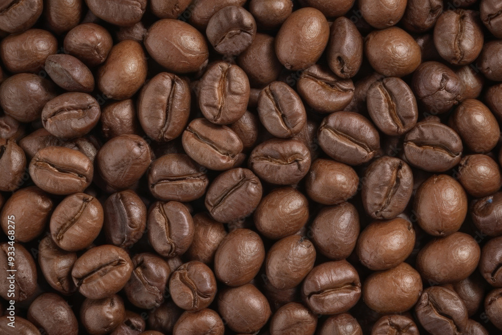 Coffee beans close up, top view, background Coffee beans close up, top view, background