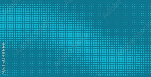 Wallpaper Mural Blue halftone background. Bright pixelated dotted texture overlay. Pop art pattern in comic style. Vector illustration. Torontodigital.ca