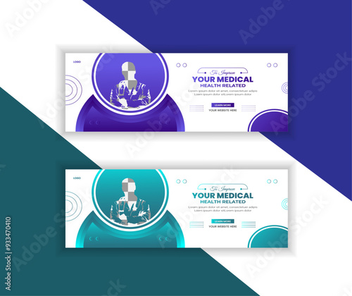 Treatment Services Marketing And Promotion Web Banner Design And Facebook Cover Design Vector Illustration Template.