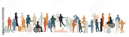 Different people engage in various activities.