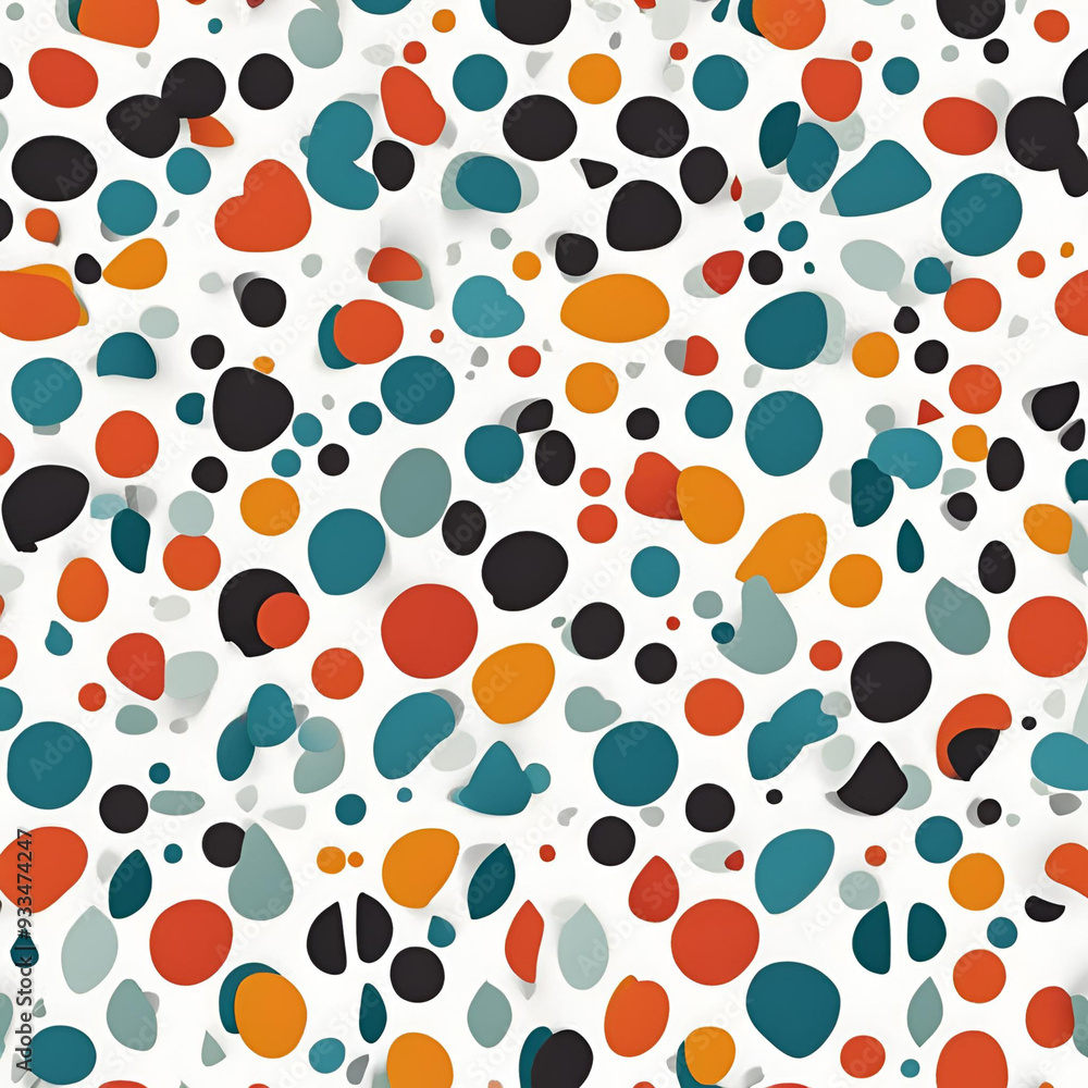 Ilustração de pontos coloridos. Ilustração de pontos coloridos.