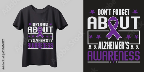 Alzheimer's Mental Health T Shirt Design,Vector Illustration,mag, print, Ready for print.