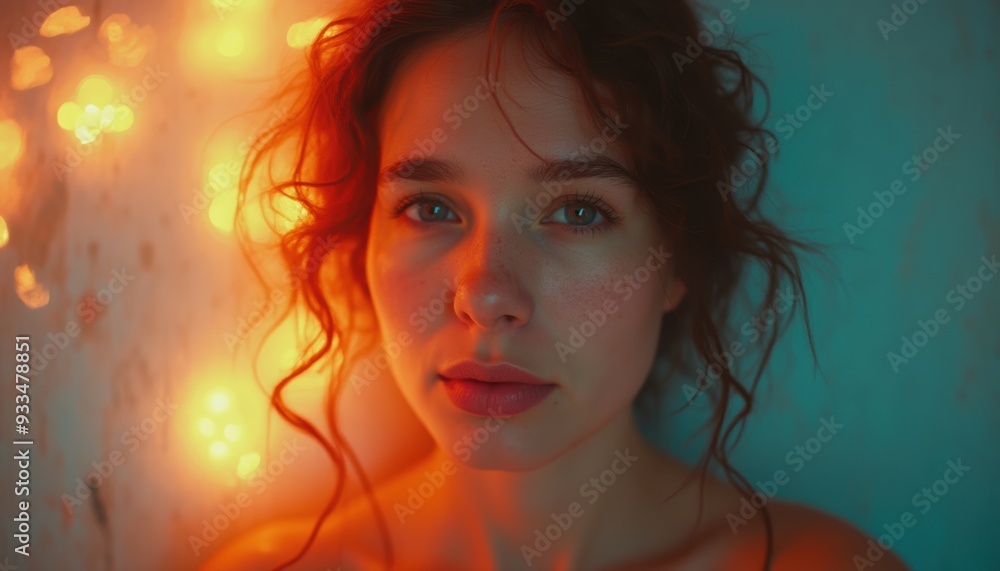 Attractive female's expression on a plain background. An awesome depiction of beauty and sophistication. Attractive female's expression on a plain background. An awesome depiction of beauty and sophistication.