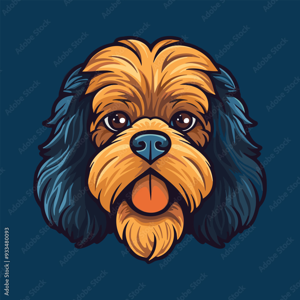 Naklejka premium Illustration of a cute puppy