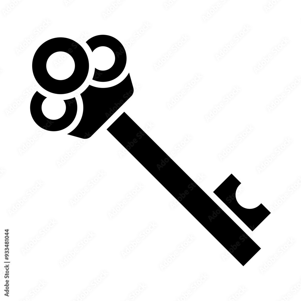Pirate's Chest Key glyph icon Pirate's Chest Key glyph icon
