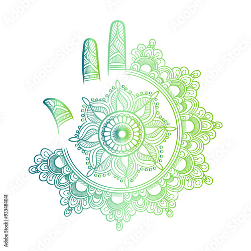 mandala flower on a white background a vector mandala design