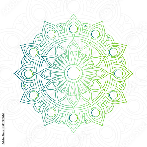 mandala flower on a white background a vector mandala design