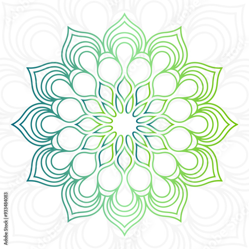 mandala flower on a white background a vector mandala design