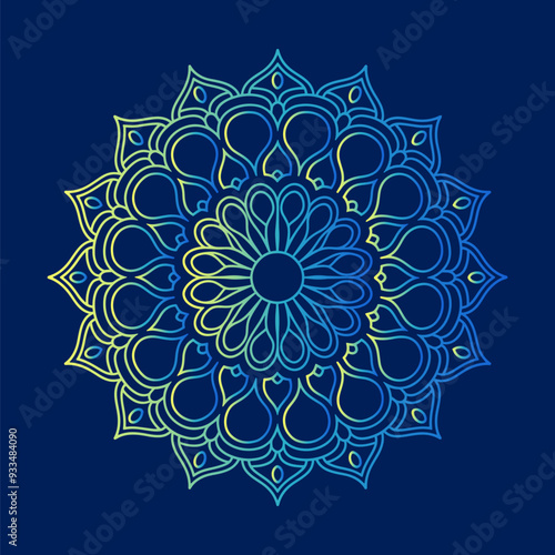 mandala flower on a white background a vector mandala design