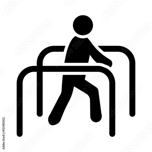 Physiotherapy glyph icon