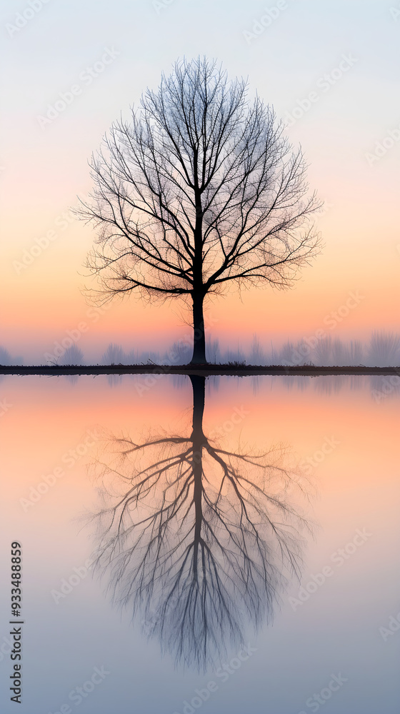 A Solitary Tree's Twilight Shadows: The Dance of Light and Dark in Serenity. A Solitary Tree's Twilight Shadows: The Dance of Light and Dark in Serenity.