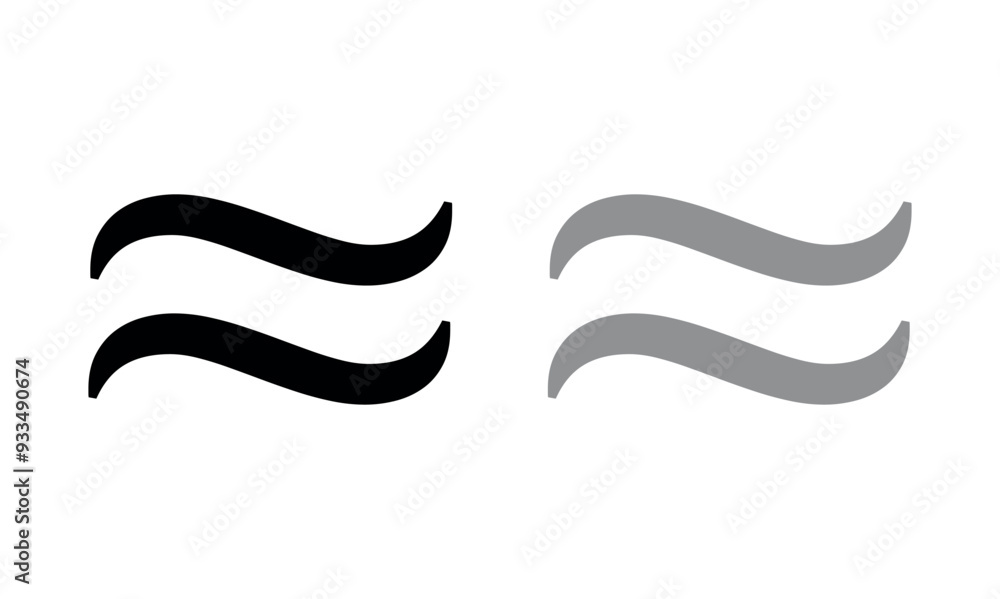 Equal approximately symbol in mathematics.