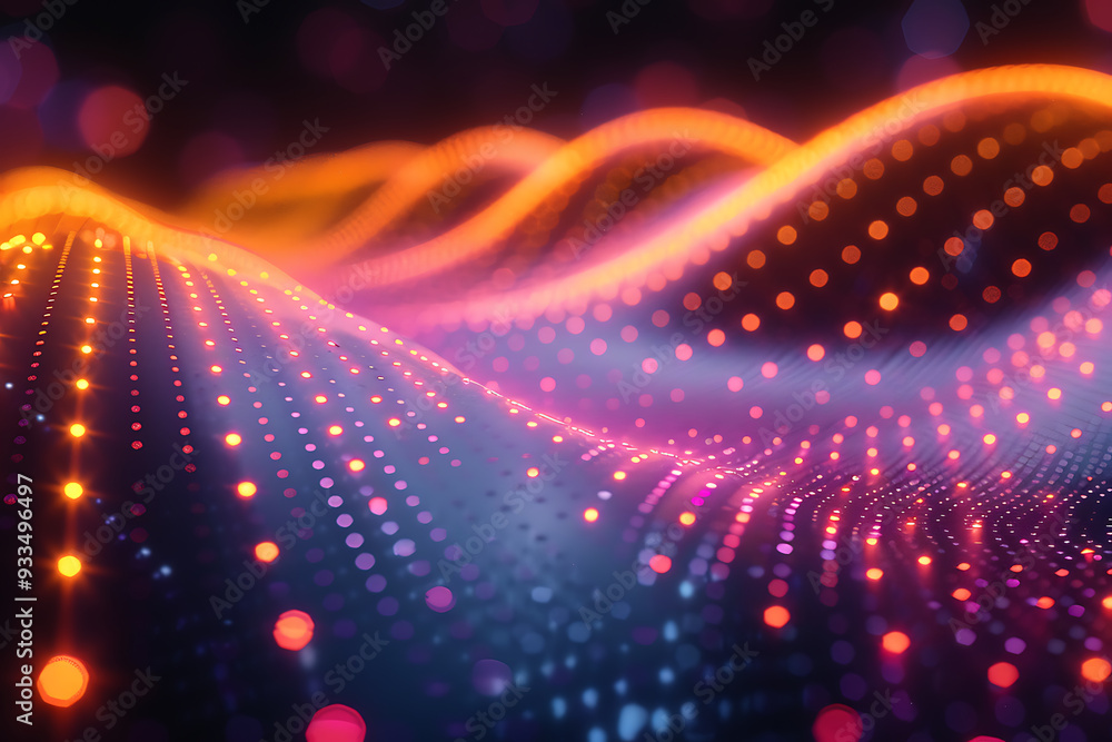 Abstract dots forming a gradient effect, vibrant and dynamic Abstract dots forming a gradient effect, vibrant and dynamic