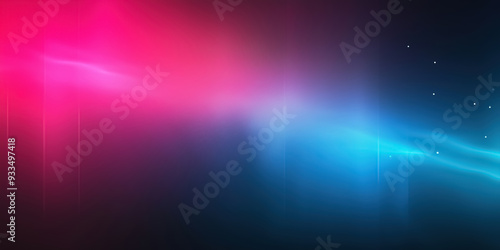 A wide banner featuring a blurred gradient background with neon colors of black, blue, pink, and purple