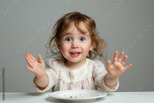 Curly-haired child smiling invitingly cozy home environment. Joyful curly-haired child cheerful smile home. Celebration of childhood innocence and happiness.