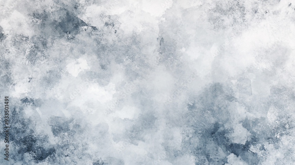 Obraz premium Abstract pattern of soft gray and blue hues blending together, resembling fog, creating a tranquil atmosphere