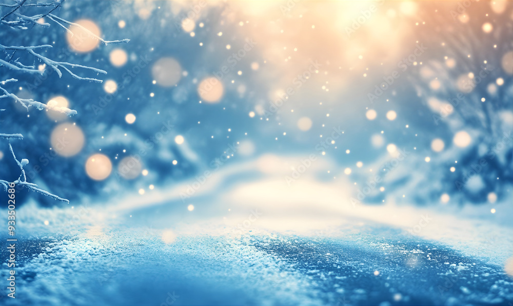 Winter magic landscape. Snowy day background. Greeting card or backdrop for Christmas. Winter magic landscape. Snowy day background. Greeting card or backdrop for Christmas.