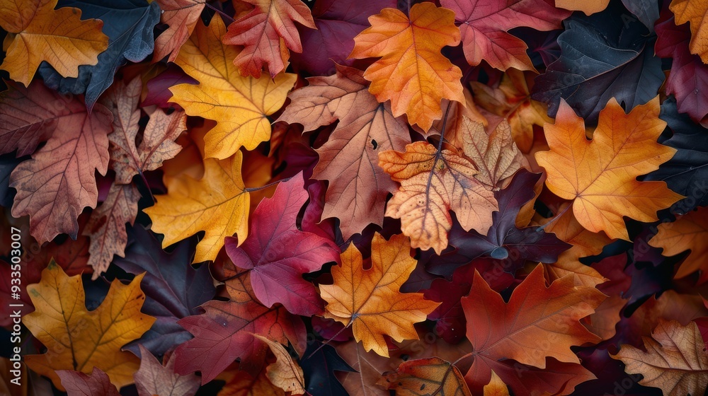 Vibrant autumn leaves in various shades of orange, yellow, and red, creating a rich tapestry of fall colors. Vibrant autumn leaves in various shades of orange, yellow, and red, creating a rich tapestry of fall colors.